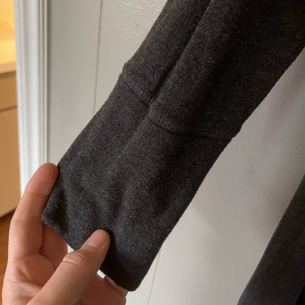 Lou & Grey Charcoal 3/4 Sleeve Cozy Dress - Picture 2 of 4